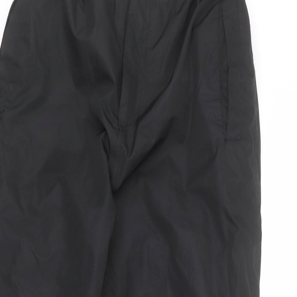 Stuburt Womens Black Herringbone Polyester Snow Pants Trousers Size 30 in L27 in Regular Zip