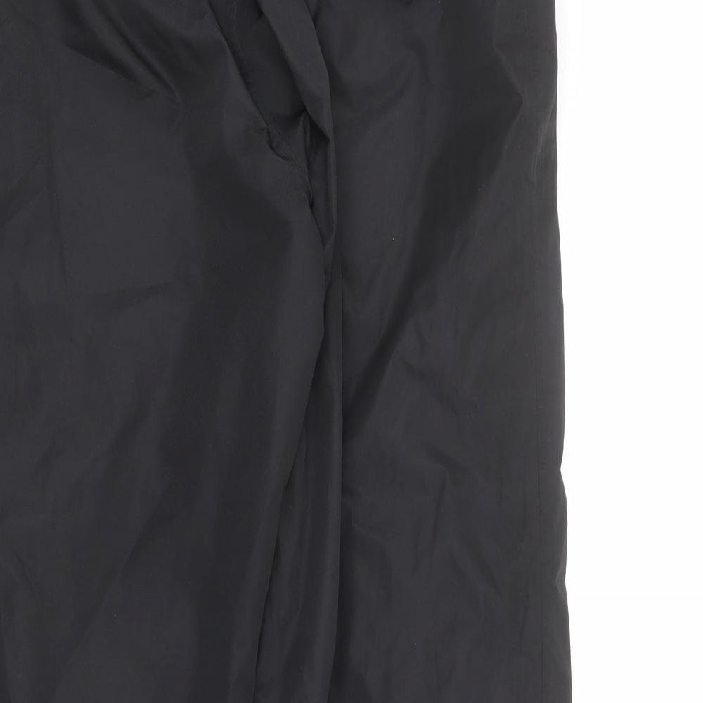 Stuburt Womens Black Herringbone Polyester Snow Pants Trousers Size 30 in L27 in Regular Zip