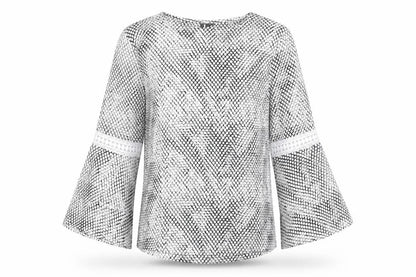 Womens UK Size L Izabel London White Jersey Blouse