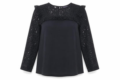 Womens UK Size 12 Marks and Spencer Black Basic Blouse
