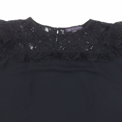Womens UK Size 12 Marks and Spencer Black Basic Blouse