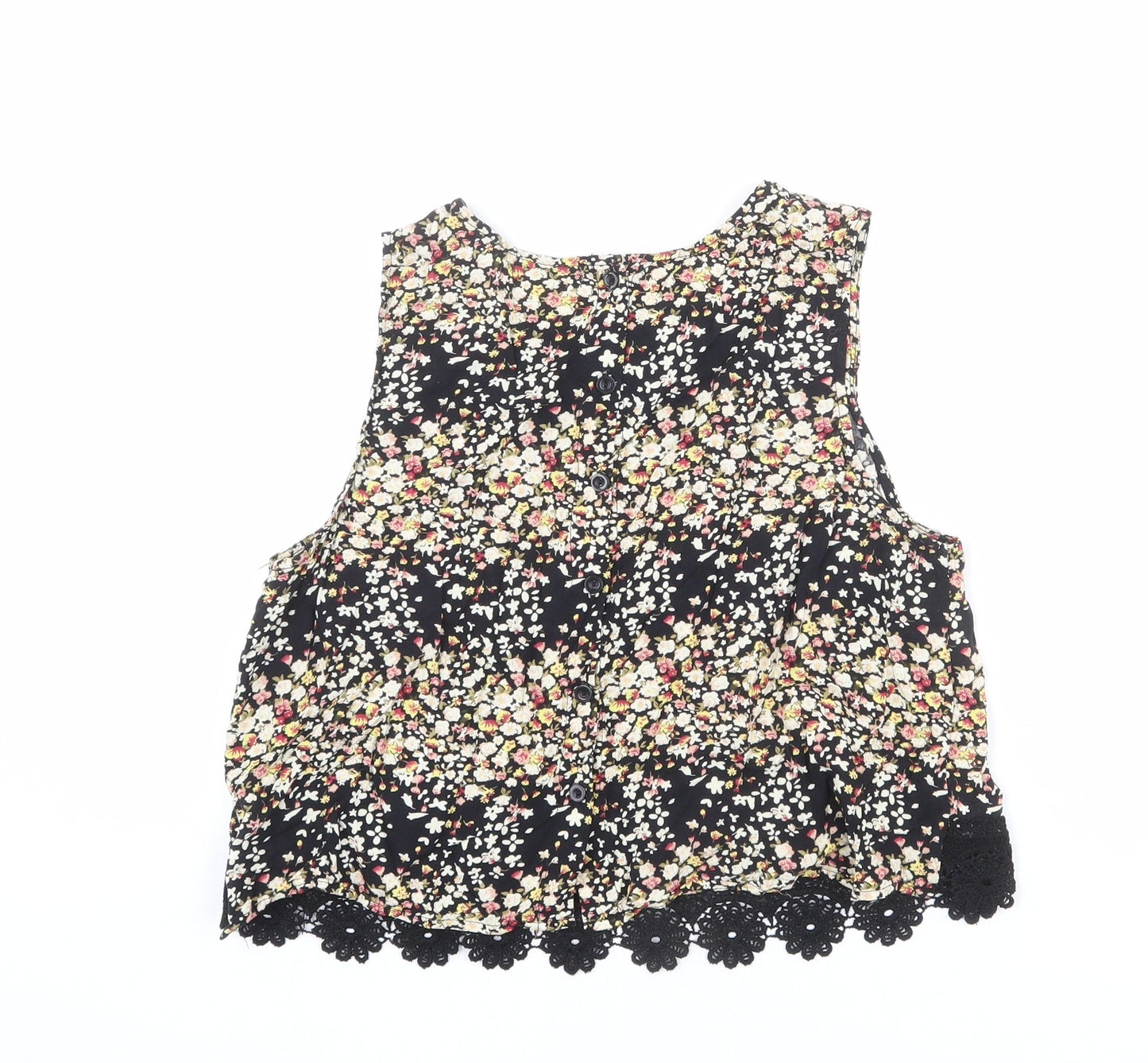 Womens UK Size M Brave Soul Multicoloured Basic Tank