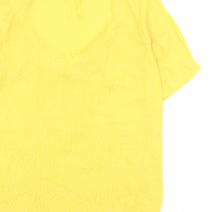 Womens UK Size 8 NEXT Yellow Basic Blouse