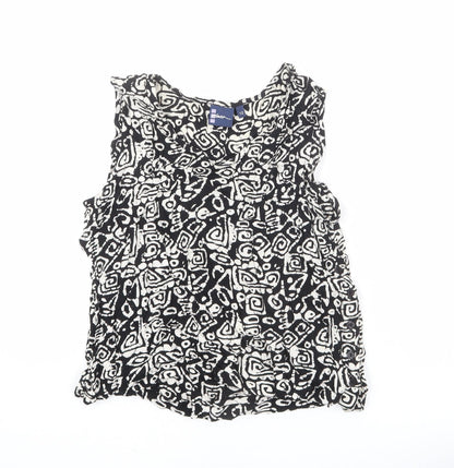 Womens UK Size 12 DASH Black Basic Tank