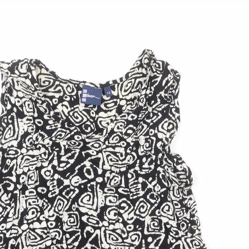 Womens UK Size 12 DASH Black Basic Tank