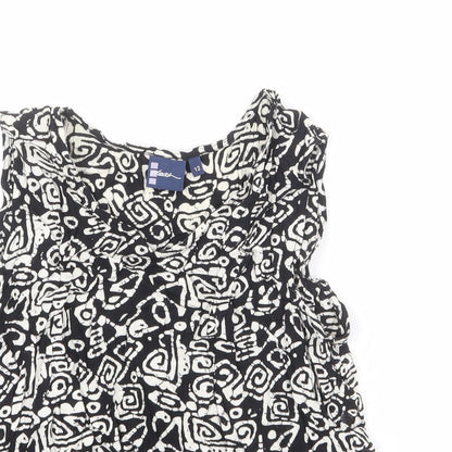 Womens UK Size 12 DASH Black Basic Tank
