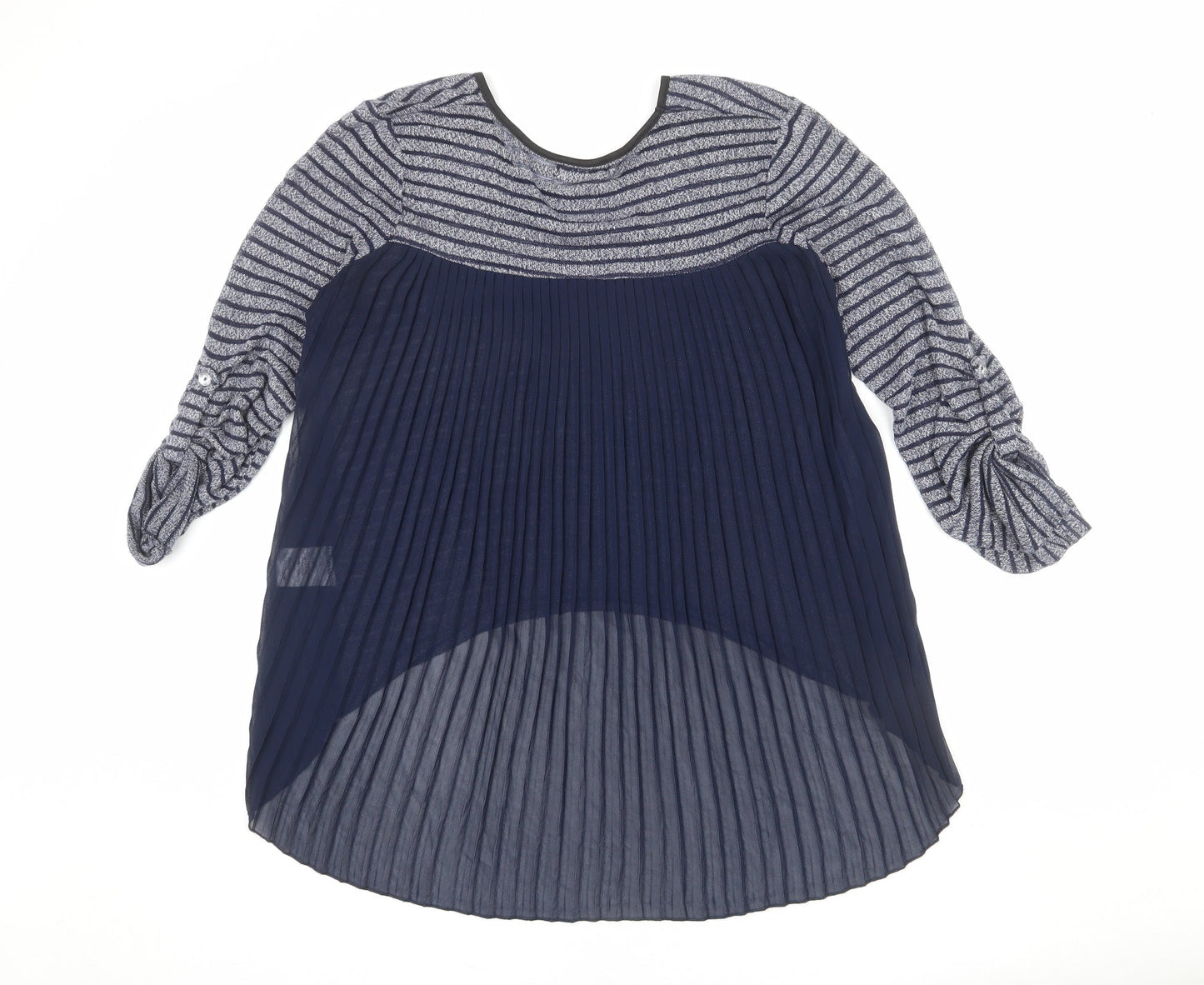 Womens UK Size 12 Quiz Blue Pullover Jumper