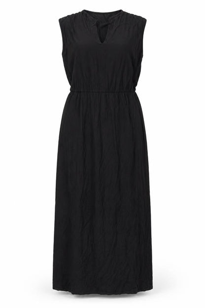Oasis Womens Black Viscose Maxi Size S V-Neck Pullover
