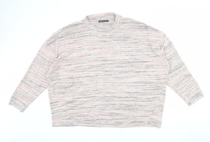 Womens UK Size 24 Marks and Spencer Pink Pullover Jumper