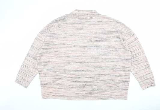 Womens UK Size 24 Marks and Spencer Pink Pullover Jumper