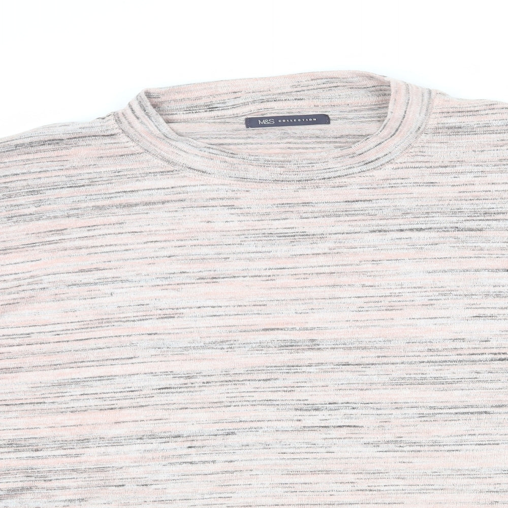 Womens UK Size 24 Marks and Spencer Pink Pullover Jumper