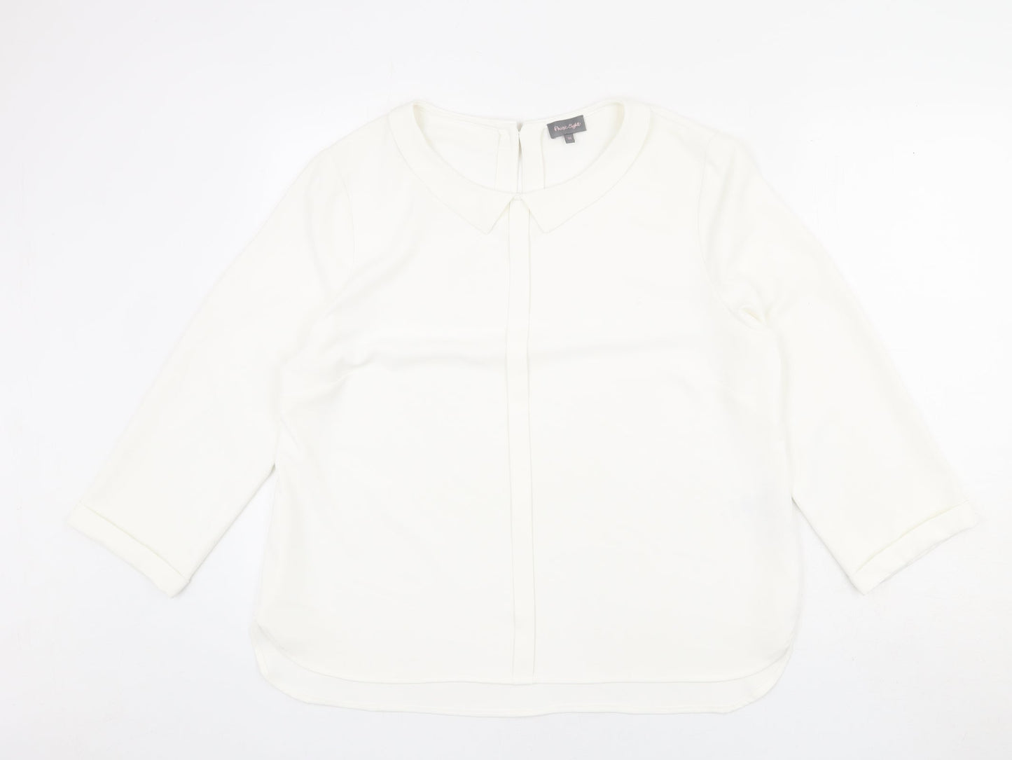 Womens UK Size 16 Phase Eight Ivory Basic Blouse