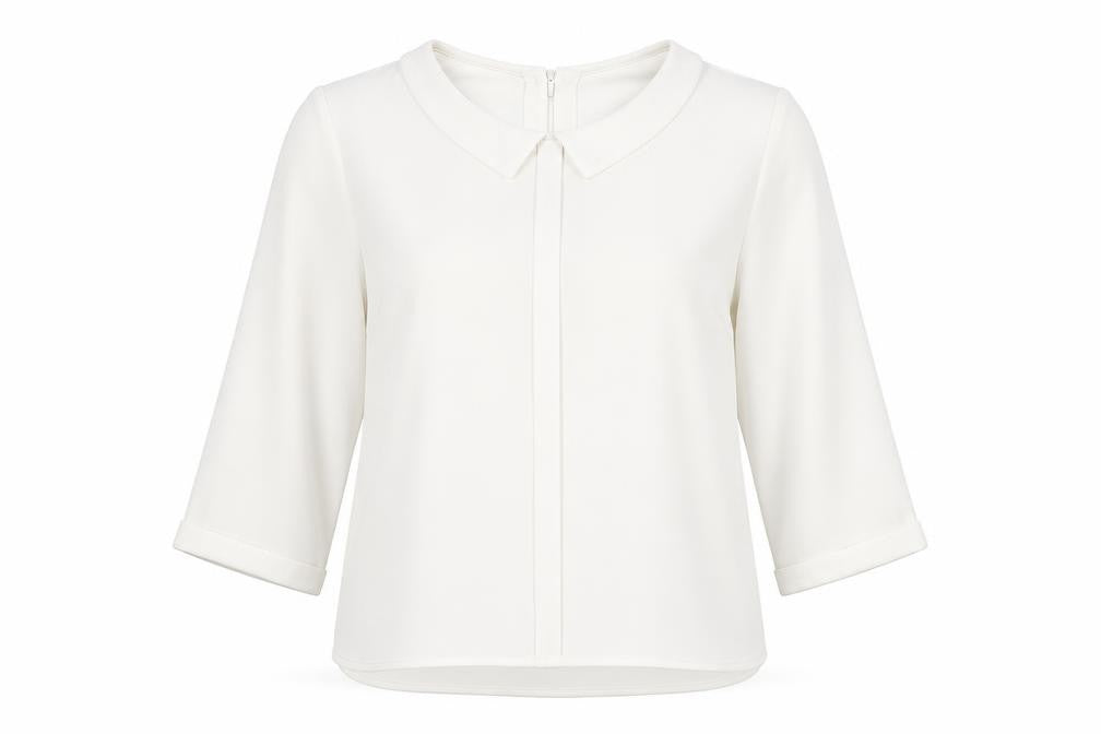 Womens UK Size 16 Phase Eight Ivory Basic Blouse