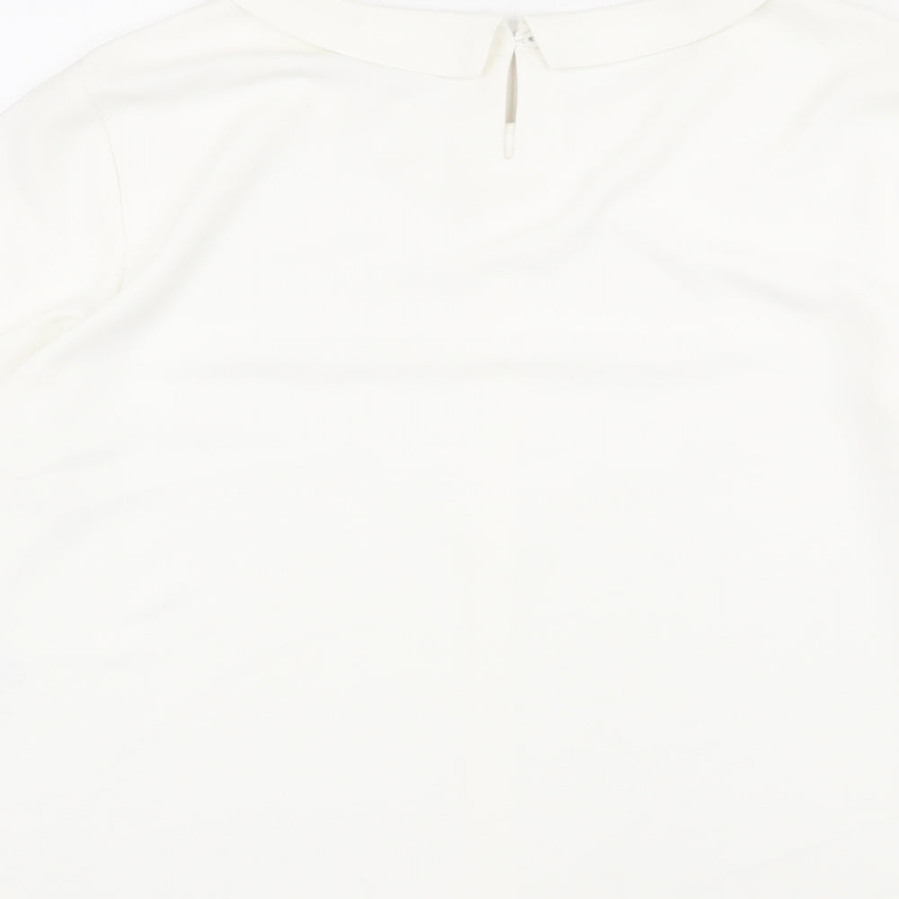 Womens UK Size 16 Phase Eight Ivory Basic Blouse
