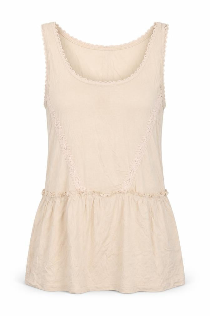 Womens UK Size 10 NEXT Ivory Basic Tank