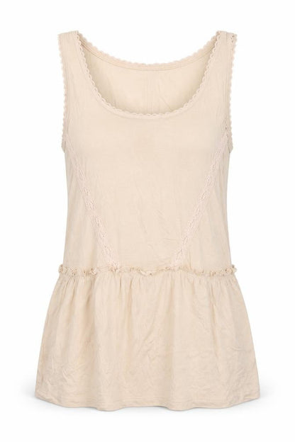Womens UK Size 10 NEXT Ivory Basic Tank