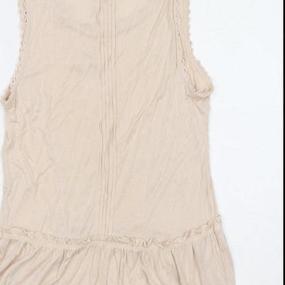 Womens UK Size 10 NEXT Ivory Basic Tank