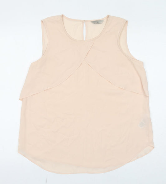 Womens UK Size 14 Marks and Spencer Pink Basic Tank