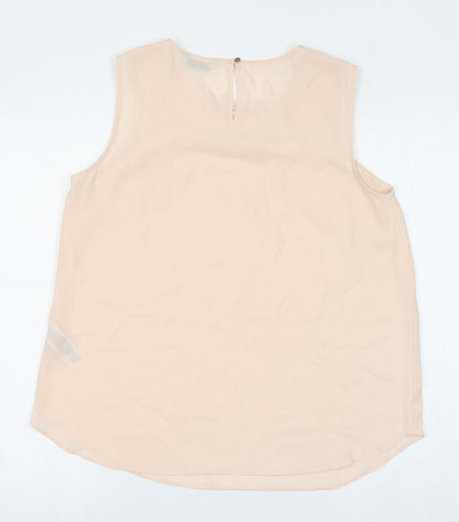 Womens UK Size 14 Marks and Spencer Pink Basic Tank