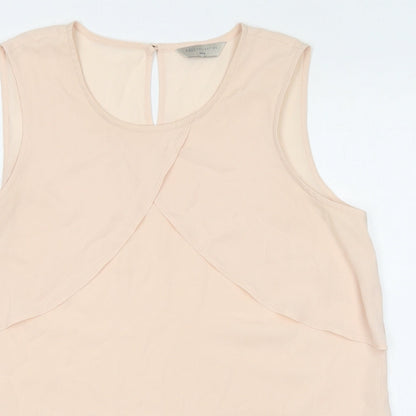 Womens UK Size 14 Marks and Spencer Pink Basic Tank