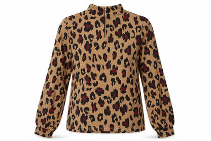 Womens UK Size S Oasis Brown Basic Blouse