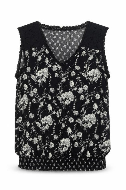 Womens UK Size M SOLITAIRE Black Basic Blouse