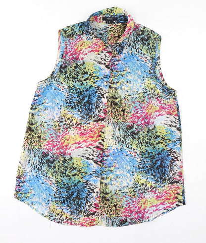 Womens UK Size 8 Therapy Multicoloured Basic Button-Up