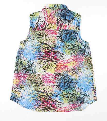 Womens UK Size 8 Therapy Multicoloured Basic Button-Up