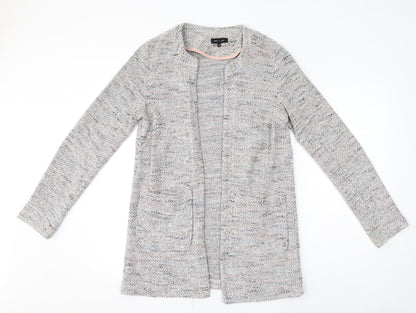 Womens UK Size 10 New Look Grey Cardigan Jumper