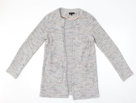 Womens UK Size 10 New Look Grey Cardigan Jumper
