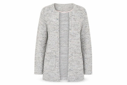 Womens UK Size 10 New Look Grey Cardigan Jumper