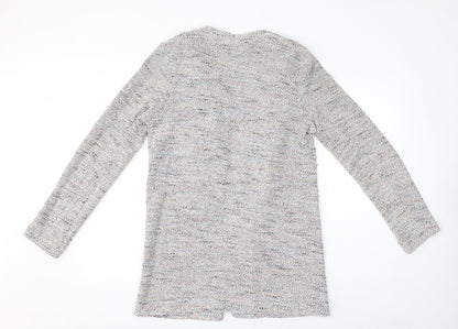 Womens UK Size 10 New Look Grey Cardigan Jumper