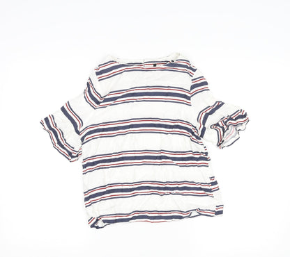 Womens UK Size 8 New Look Multicoloured Basic Blouse