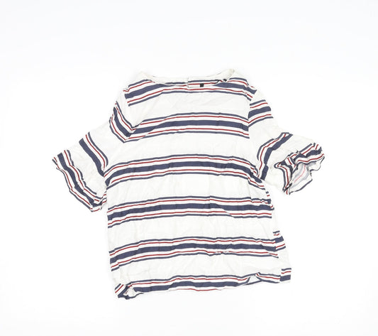 Womens UK Size 8 New Look Multicoloured Basic Blouse