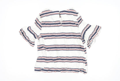 Womens UK Size 8 New Look Multicoloured Basic Blouse