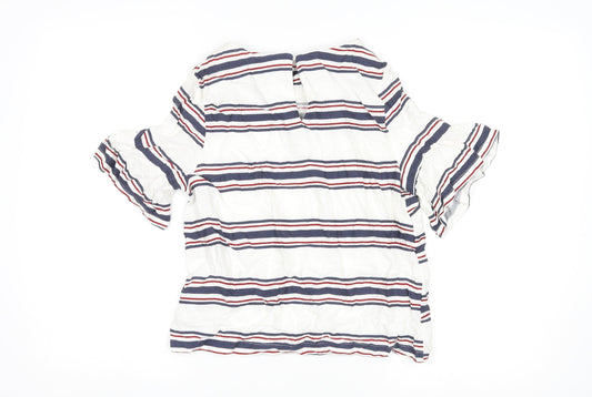 Womens UK Size 8 New Look Multicoloured Basic Blouse