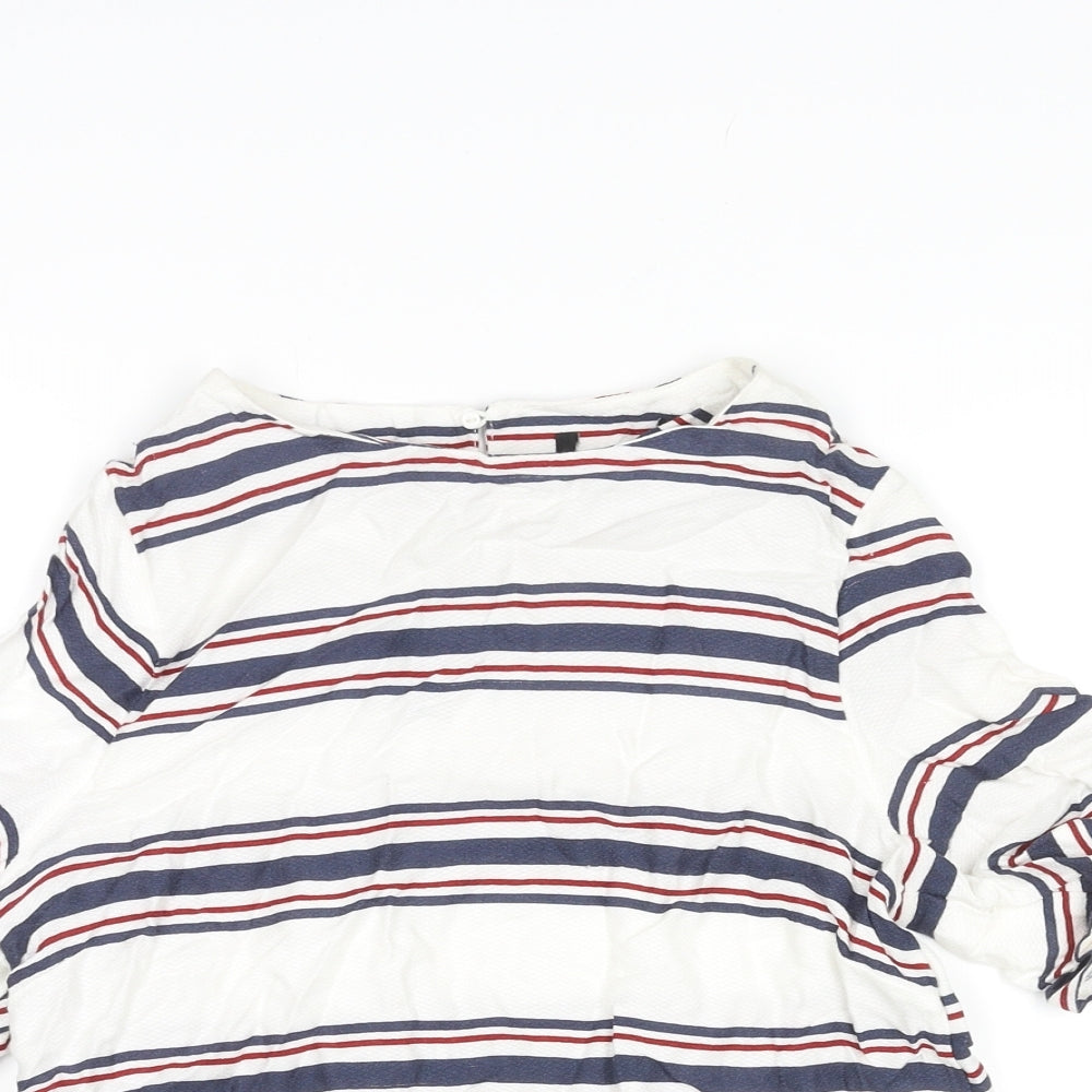 Womens UK Size 8 New Look Multicoloured Basic Blouse