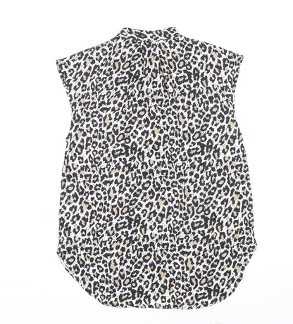 Womens UK Size 10 NEXT White Basic Blouse