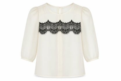 Womens UK Size 6 Dorothy Perkins Ivory Basic Blouse
