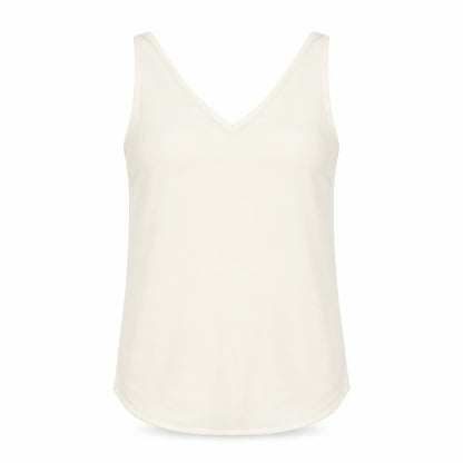Womens UK Size 12 Warehouse Ivory Basic Tank