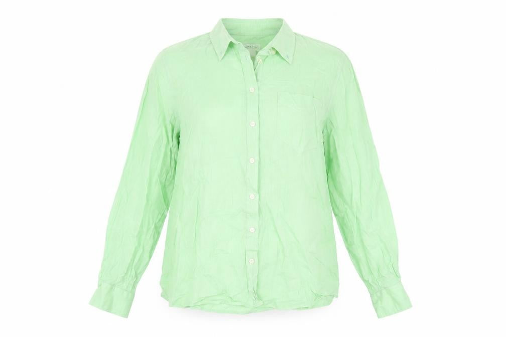 Womens UK Size 14 Orvis Green Basic Button-Up