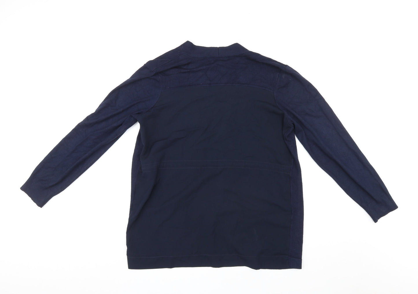 Womens UK Size L Retrology Blue Cardigan Jumper