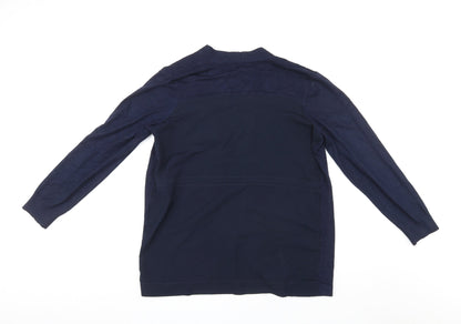 Womens UK Size L Retrology Blue Cardigan Jumper
