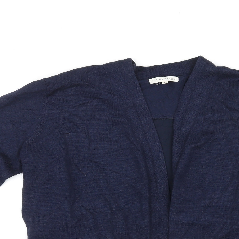 Womens UK Size L Retrology Blue Cardigan Jumper