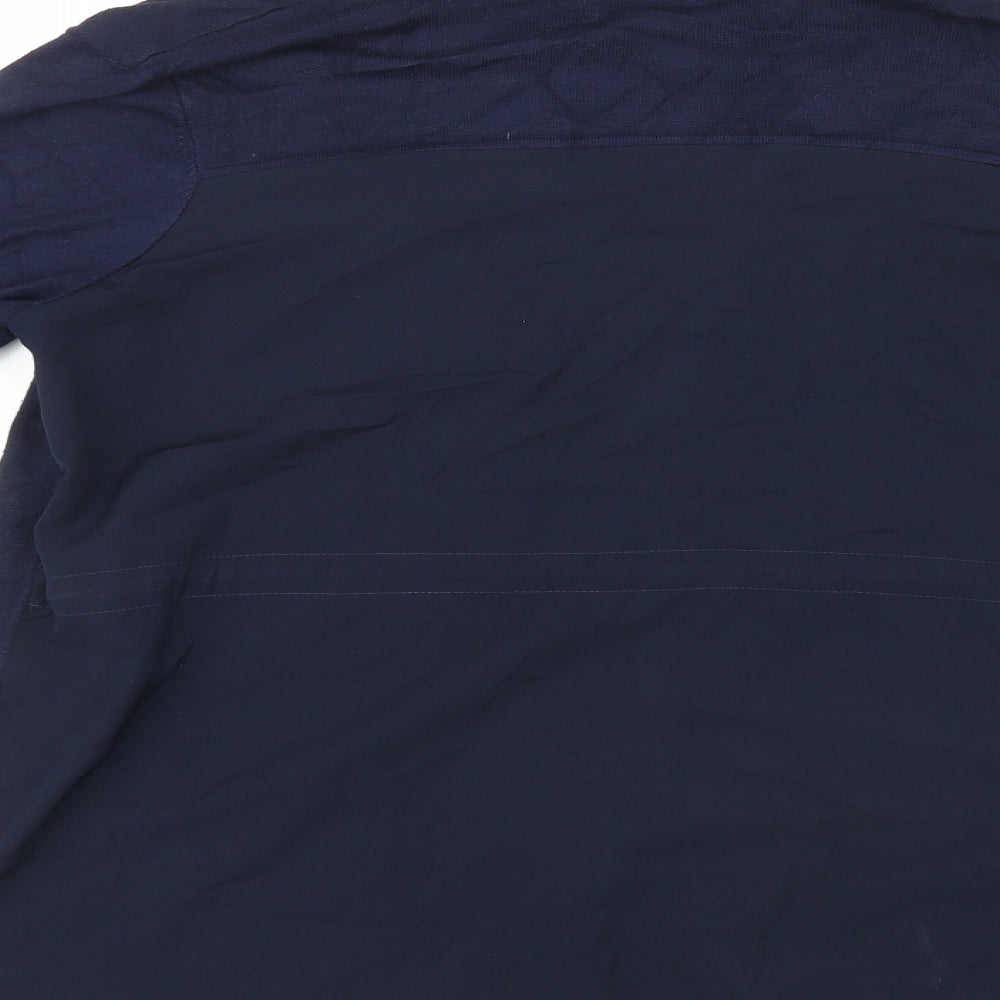 Womens UK Size L Retrology Blue Cardigan Jumper
