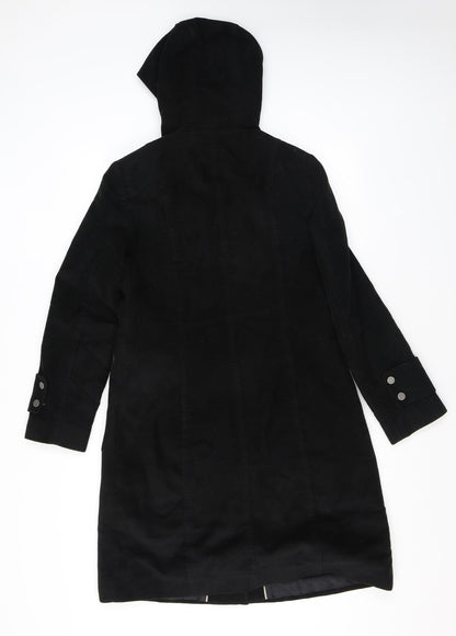Womens UK Size 8 NEXT Black Parka Coat