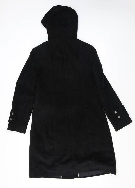 Womens UK Size 8 NEXT Black Parka Coat