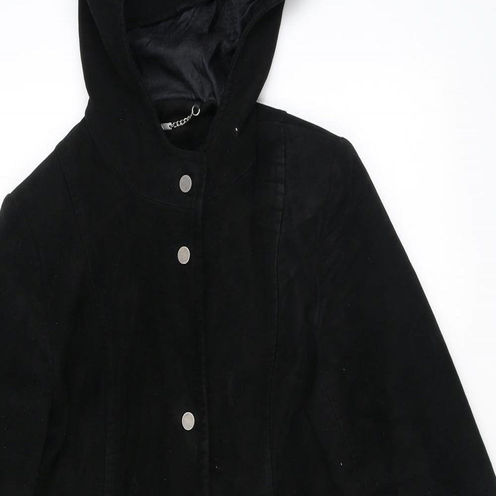 Womens UK Size 8 NEXT Black Parka Coat