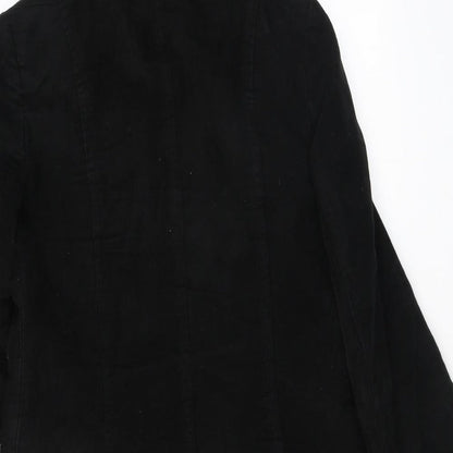 Womens UK Size 8 NEXT Black Parka Coat