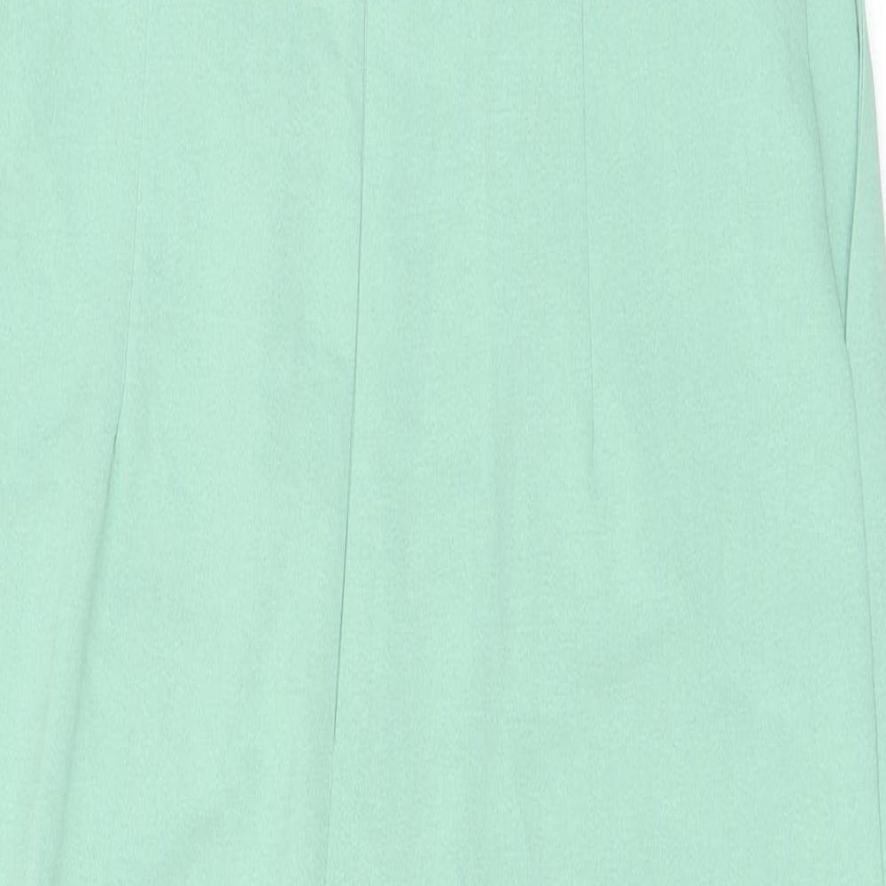 Zara Womens Green Polyester Jumpsuit One-Piece Size S L26 in Zip